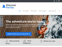Tablet Screenshot of discoverferries.com